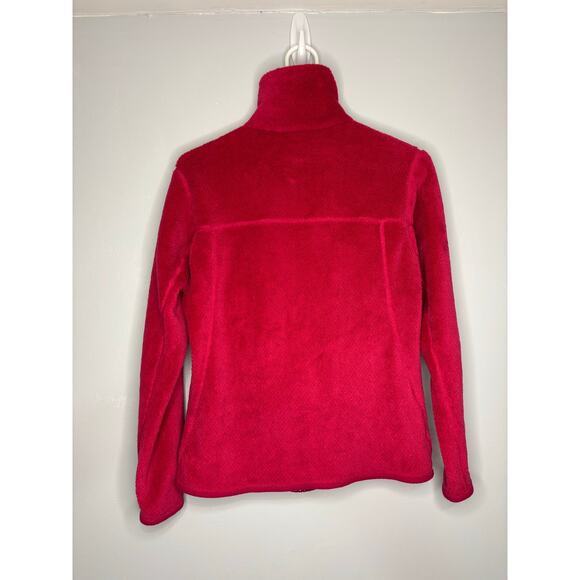 Patagonia Women's Re-Tool Snap-T Pullover Berry Size Small Deep pile fleece - Picture 2 of 3